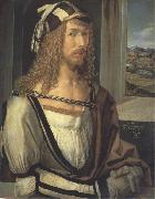 Albrecht Durer Self-Portrait with Landscape oil painting artist